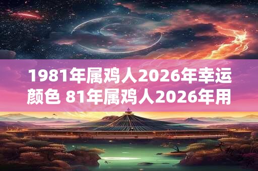 1981年属鸡人2026年幸运颜色 81年属鸡人2026年用什么颜色好