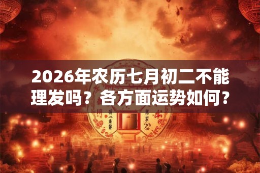 2026年农历七月初二不能理发吗?各方面运势如何? 2026年农历七月初二不能理发吗?各方面运势如何?