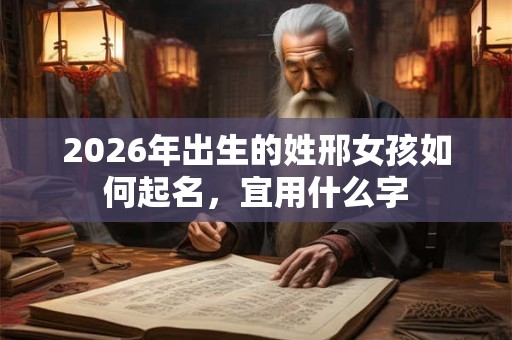 2026年出生的姓邢女孩如何起名,宜用什么字 2026年出生的姓邢女孩如何起名,宜用什么字