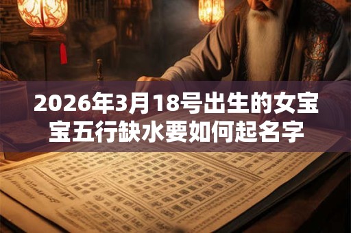 2026年3月18号出生的女宝宝五行缺水要如何起名字 2026年3月18号出生的女宝宝五行缺水要如何起名字