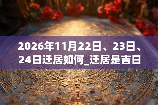 2026年11月22日、23日、24日迁居如何_迁居是吉日吗 2026年11月22日、23日、24日迁居如何_迁居是吉日吗