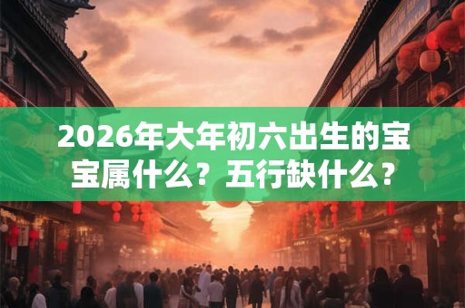 2026年大年初六出生的宝宝属什么?五行缺什么? 2026年大年初六出生的宝宝属什么?五行缺什么?