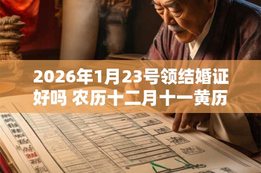 2026年1月23号领结婚证好吗 农历十二月十一黄历 2026年1月23号领结婚证好吗 农历十二月十一黄历