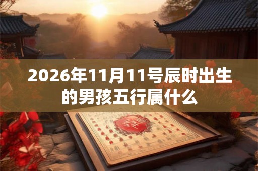 2026年11月11号辰时出生的男孩五行属什么 2026年11月11号辰时出生的男孩五行属什么
