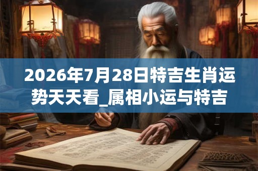 2026年7月28日特吉生肖运势天天看_属相小运与特吉生肖播报 2026年7月28日特吉生肖运势天天看_属相小运与特吉生肖播报