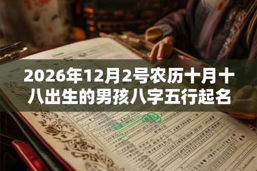 2026年12月2号农历十月十八出生的男孩八字五行起名字 2026年12月2号农历十月十八出生的男孩八字五行起名字
