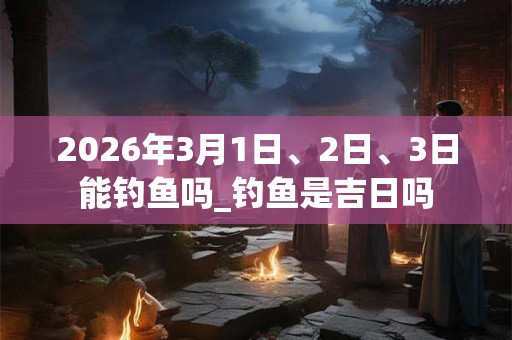 2026年3月1日、2日、3日能钓鱼吗_钓鱼是吉日吗