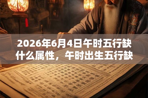 2026年6月4日午时五行缺什么属性,午时出生五行缺什么 2026年6月4日午时五行缺什么属性,午时出生五行缺什么