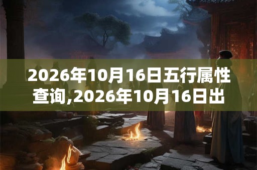 2026年10月16日五行属性查询,2026年10月16日出生五行属什么