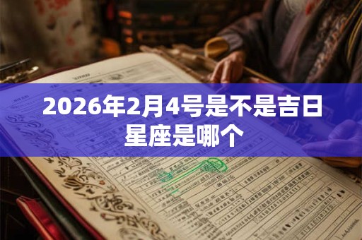2026年2月4号是不是吉日 星座是哪个