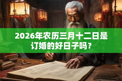 2026年农历三月十二日是订婚的好日子吗? 2026年农历三月十二日是订婚的好日子吗?