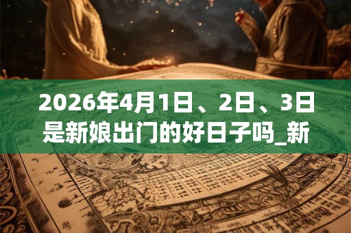 2026年4月1日、2日、3日是新娘出门的好日子吗_新娘出门可以吗 2026年4月1日、2日、3日是新娘出门的好日子吗_新娘出门可以吗