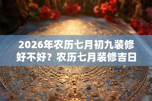 2026年农历七月初九装修好不好?农历七月装修吉日 2026年农历七月初九装修好不好?农历七月装修吉日