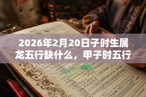 2026年2月20日子时生属龙五行缺什么,甲子时五行缺什么 2026年2月20日子时生属龙五行缺什么,甲子时五行缺什么