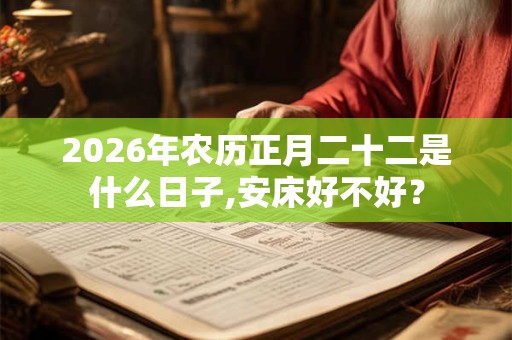 2026年农历正月二十二是什么日子,安床好不好？
