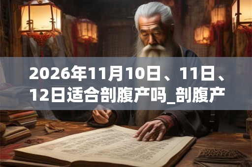 2026年11月10日、11日、12日适合剖腹产吗_剖腹产吉利吗