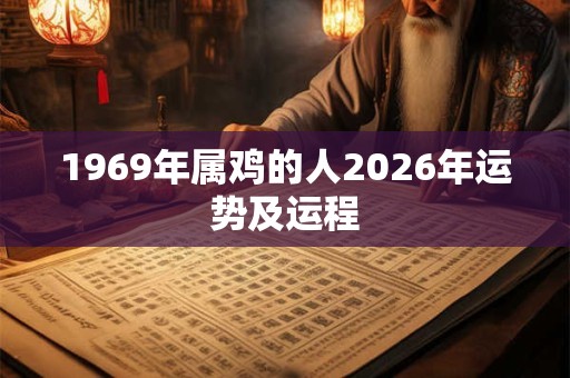 1969年属鸡的人2026年运势及运程