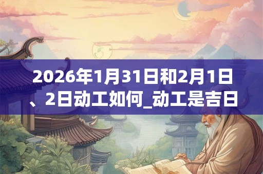 2026年1月31日和2月1日、2日动工如何_动工是吉日吗 2026年1月31日和2月1日、2日动工如何_动工是吉日吗