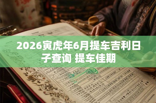 2026寅虎年6月提车吉利日子查询 提车佳期