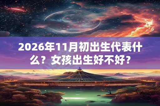 2026年11月初出生代表什么?女孩出生好不好? 2026年11月初出生代表什么?女孩出生好不好?