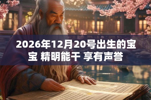 2026年12月20号出生的宝宝 精明能干 享有声誉 2026年12月20号出生的宝宝 精明能干 享有声誉