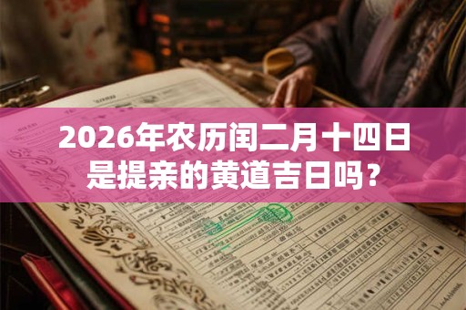 2026年农历闰二月十四日是提亲的黄道吉日吗？