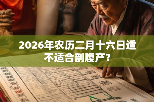 2026年农历二月十六日适不适合剖腹产？