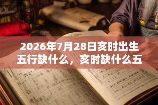 2026年7月28日亥时出生五行缺什么,亥时缺什么五行 2026年7月28日亥时出生五行缺什么,亥时缺什么五行