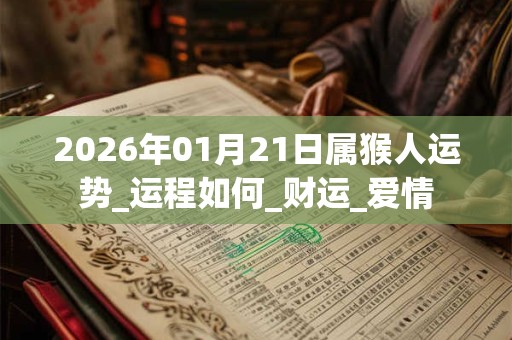 2026年01月21日属猴人运势_运程如何_财运_爱情 2026年01月21日属猴人运势_运程如何_财运_爱情