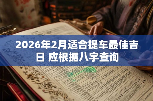 2026年2月适合提车最佳吉日 应根据八字查询