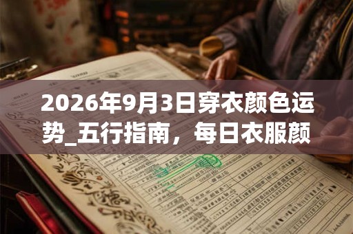 2026年9月3日穿衣颜色运势_五行指南，每日衣服颜色幸运色