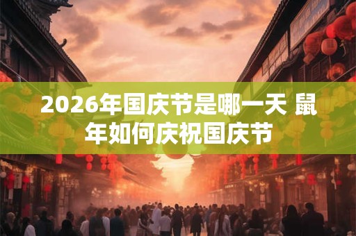 2026年国庆节是哪一天 鼠年如何庆祝国庆节 2026年国庆节是哪一天 鼠年如何庆祝国庆节