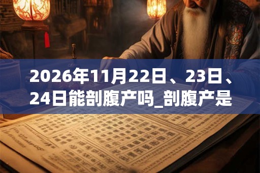 2026年11月22日、23日、24日能剖腹产吗_剖腹产是吉日吗