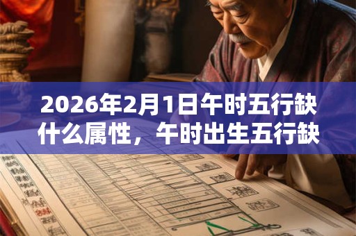2026年2月1日午时五行缺什么属性,午时出生五行缺什么 2026年2月1日午时五行缺什么属性,午时出生五行缺什么