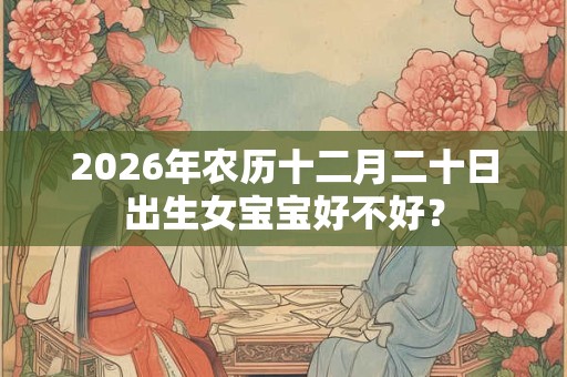 2026年农历十二月二十日出生女宝宝好不好? 2026年农历十二月二十日出生女宝宝好不好?