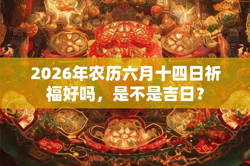 2026年农历六月十四日祈福好吗,是不是吉日? 2026年农历六月十四日祈福好吗,是不是吉日?