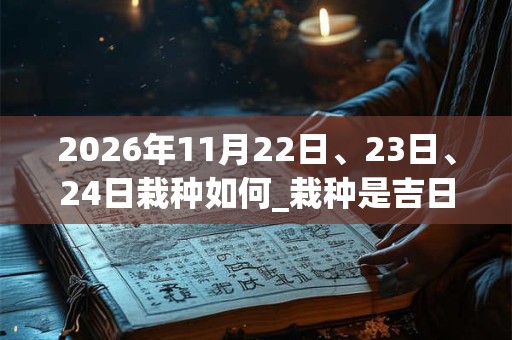 2026年11月22日、23日、24日栽种如何_栽种是吉日吗 2026年11月22日、23日、24日栽种如何_栽种是吉日吗