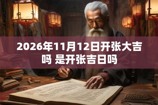 2026年11月12日开张大吉吗 是开张吉日吗 2026年11月12日开张大吉吗 是开张吉日吗