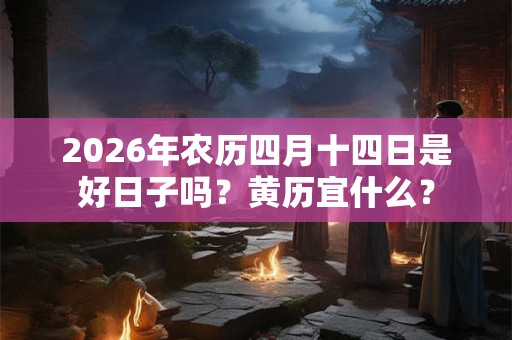 2026年农历四月十四日是好日子吗?黄历宜什么? 2026年农历四月十四日是好日子吗?黄历宜什么?
