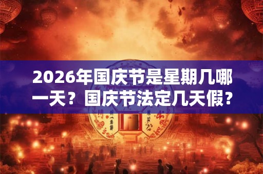 2026年国庆节是星期几哪一天？国庆节法定几天假？