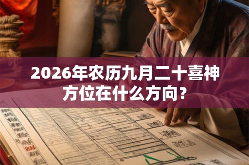 2026年农历九月二十喜神方位在什么方向? 2026年农历九月二十喜神方位在什么方向?
