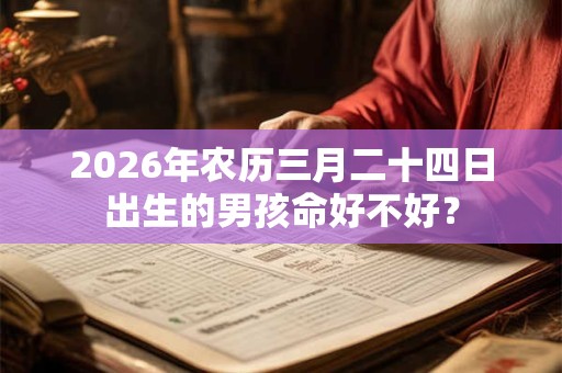 2026年农历三月二十四日出生的男孩命好不好? 2026年农历三月二十四日出生的男孩命好不好?