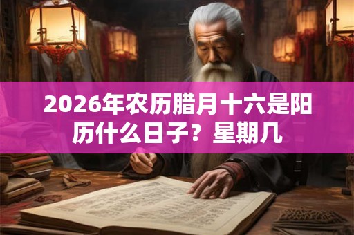 2026年农历腊月十六是阳历什么日子?星期几 2026年农历腊月十六是阳历什么日子?星期几