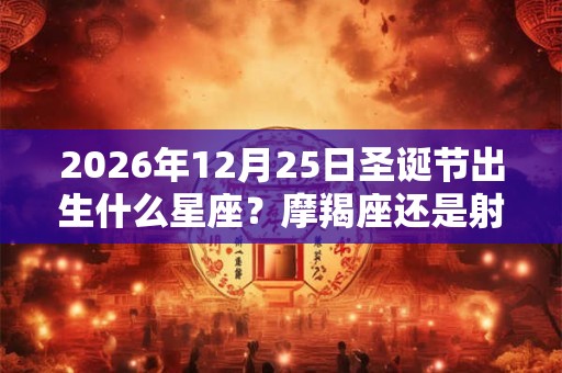 2026年12月25日圣诞节出生什么星座?摩羯座还是射手座? 2026年12月25日圣诞节出生什么星座?摩羯座还是射手座?