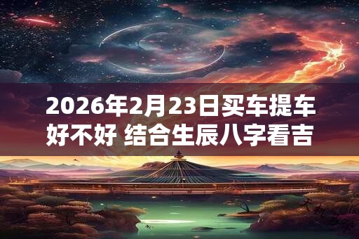2026年2月23日买车提车好不好 结合生辰八字看吉日 2026年2月23日买车提车好不好 结合生辰八字看吉日