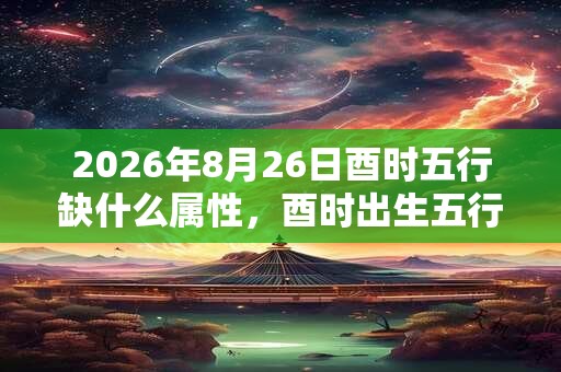 2026年8月26日酉时五行缺什么属性,酉时出生五行缺什么 2026年8月26日酉时五行缺什么属性,酉时出生五行缺什么