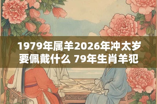 1979年属羊2026年冲太岁要佩戴什么 79年生肖羊犯太岁怎么化解 1979年属羊2026年冲太岁要佩戴什么 79年生肖羊犯太岁怎么化解