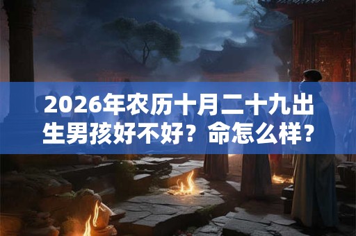 2026年农历十月二十九出生男孩好不好?命怎么样? 2026年农历十月二十九出生男孩好不好?命怎么样?