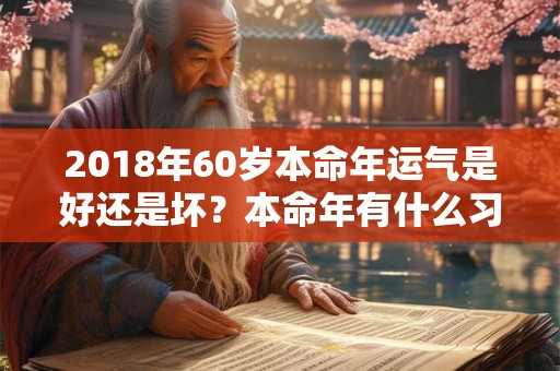 2018年60岁本命年运气是好还是坏?本命年有什么习俗? 2018年60岁本命年运气是好还是坏?本命年有什么习俗?