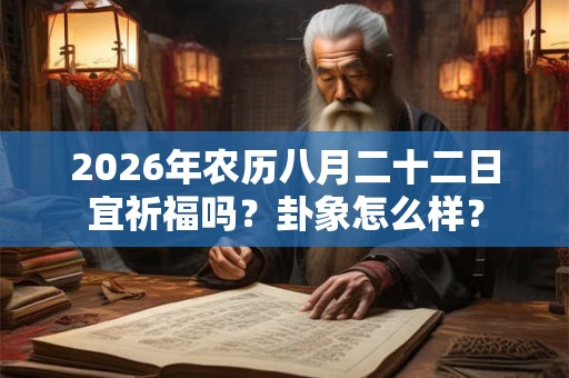 2026年农历八月二十二日宜祈福吗？卦象怎么样？